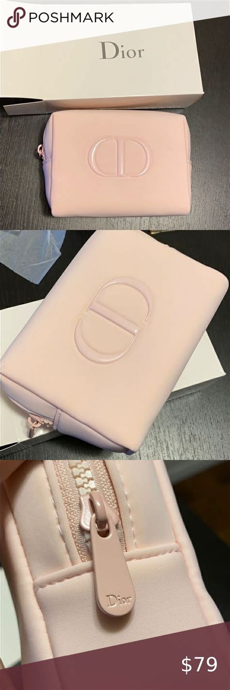 dior makeup bag free gift|christian dior pink makeup bag.